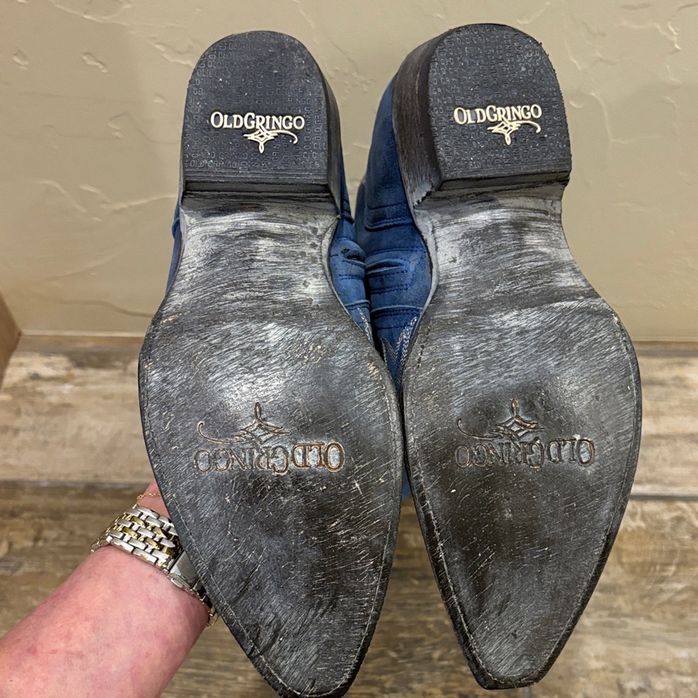 Old Gringo Blue Heeled Boots - Picture 5 of 5